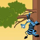 blue zebra slide