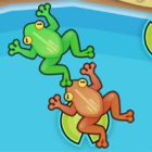 frog fights with buddies