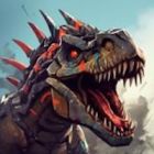 jurassic dinosaur mech battle