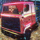 simulated truck driving